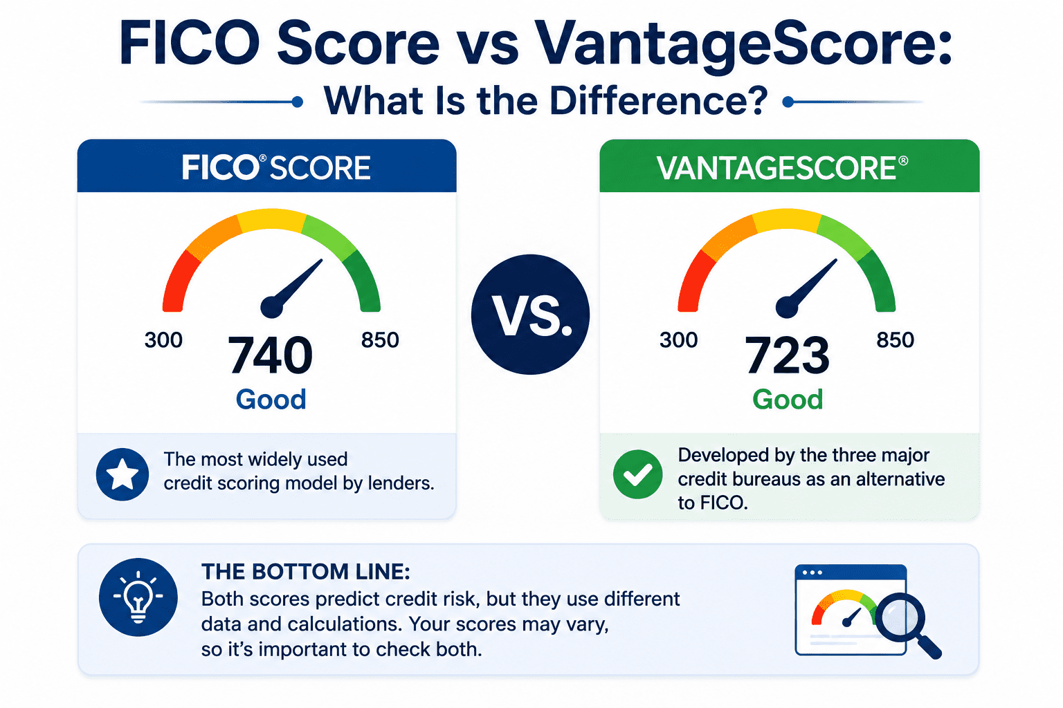 FICO Score vs VantageScore: What Is the Difference?