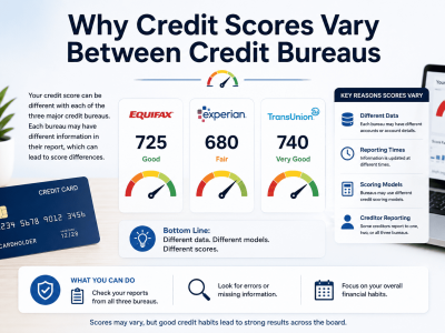 Why Credit Scores Vary Between Credit Bureaus