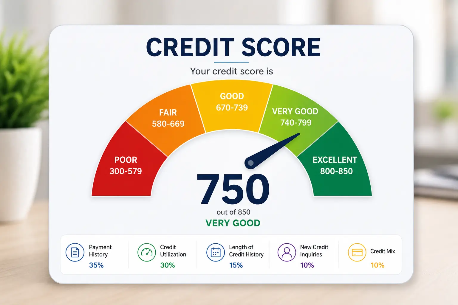 A strong credit score can affect loan approvals, interest rates, rental applications, and financial flexibility.